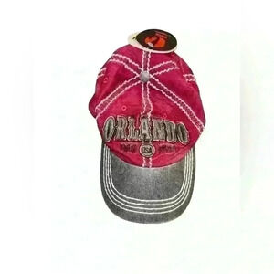 Ronin Ruth Orlando Only USA Style One Size Hat Red and Gray